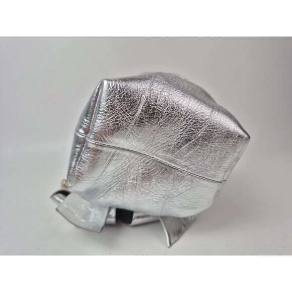 Jimmy Choo Metallic Silver Micro Bon Bon Top Handle Bag - Picture 6 of 12